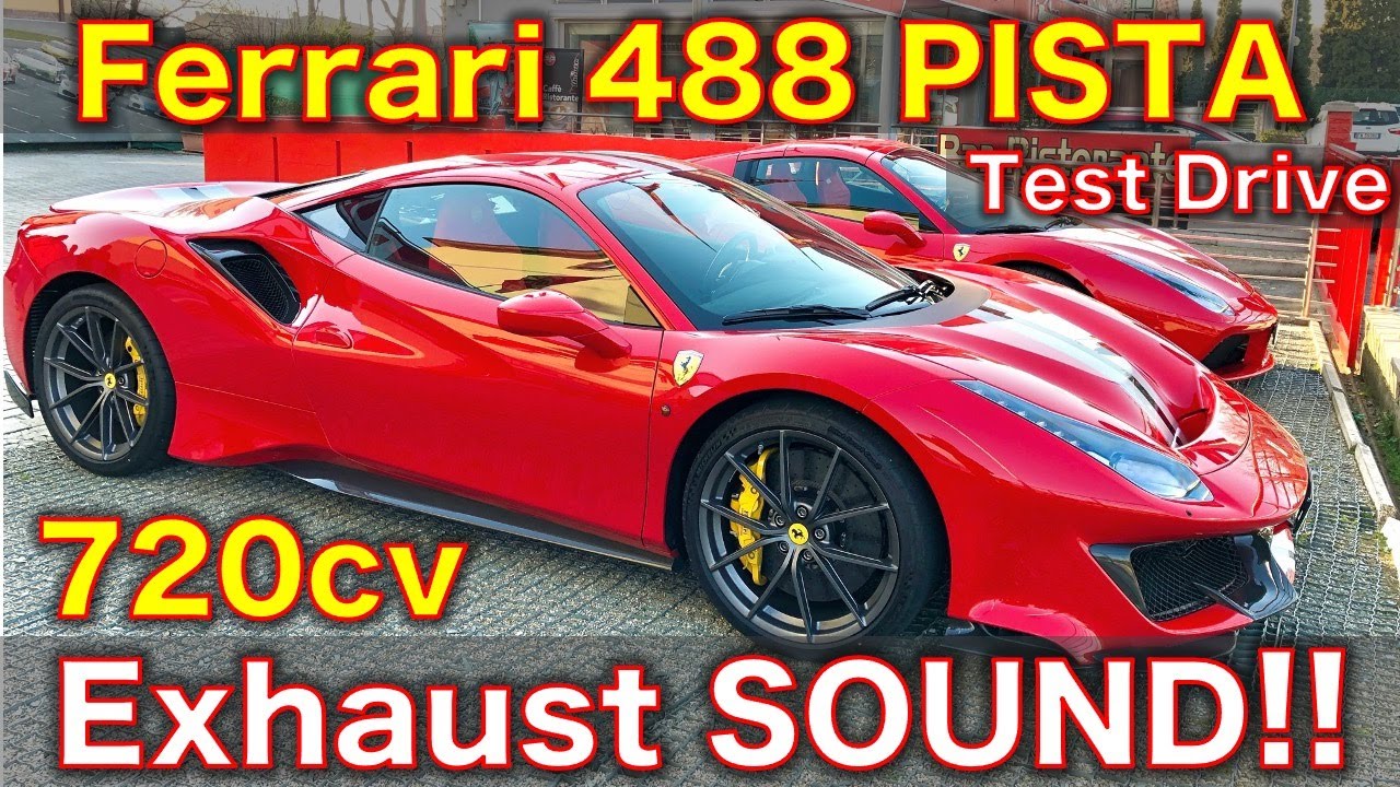 Ferrari 488 PISTA POV test drive, exhaust sound!!