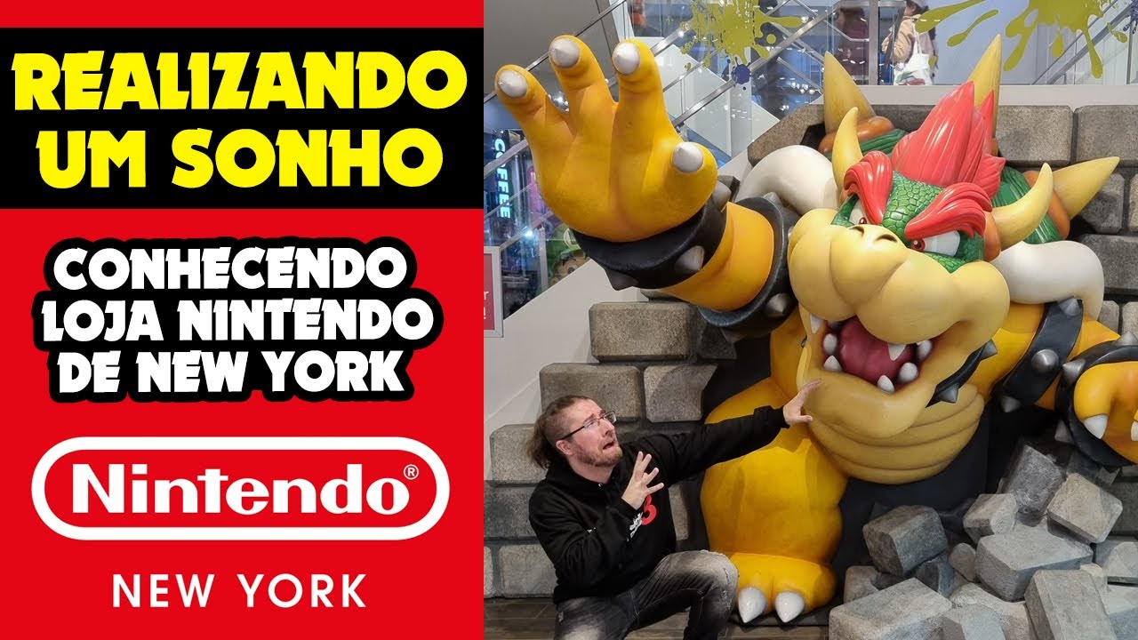REALIZEI UM SONHO! Vem conhecer TUDO da loja Nintendo de Nova Iorque comigo