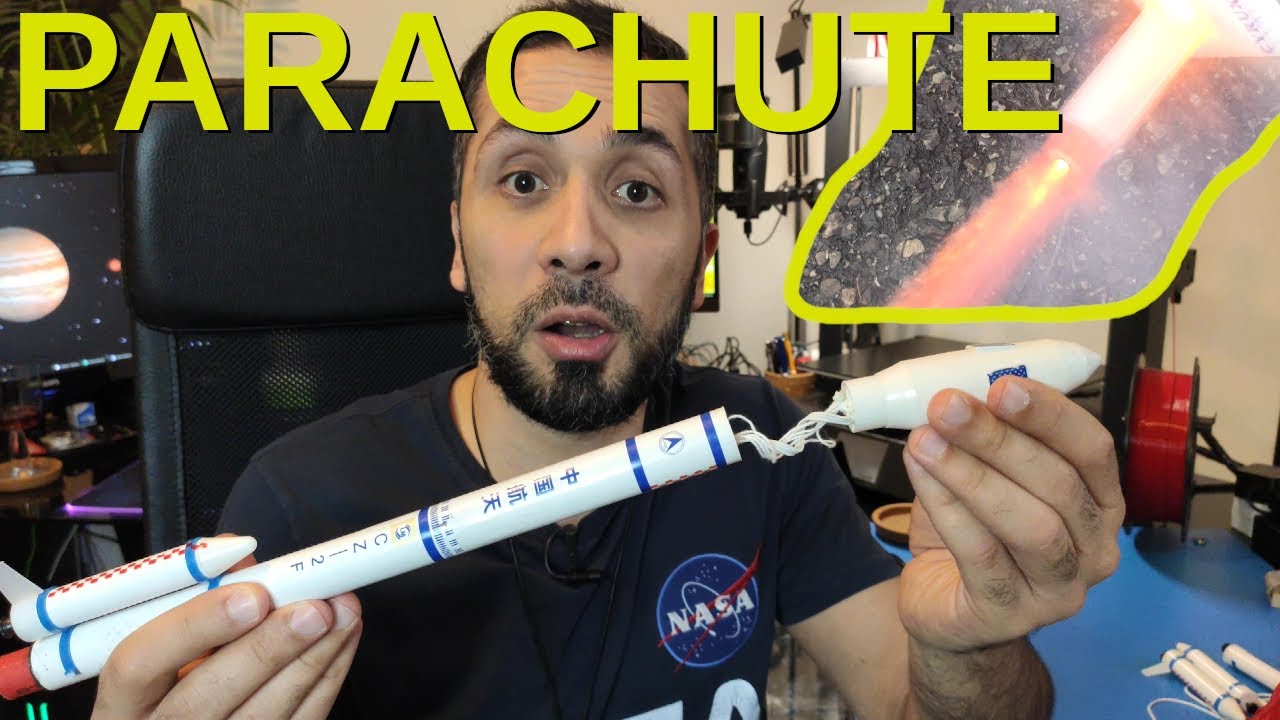 How a Model Rocket ejects a Parachute | Explosion Alert
