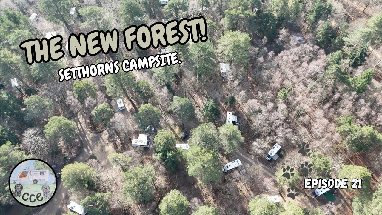 WE GOT CANCELLED! New Forest Setthorns Campsite with our Caravan. Alice in Wonderland Memorial Ep21