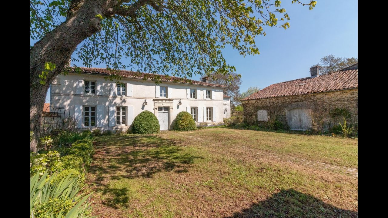 18th century house for sale near Cognac, Charente, France - ref 64350 external video