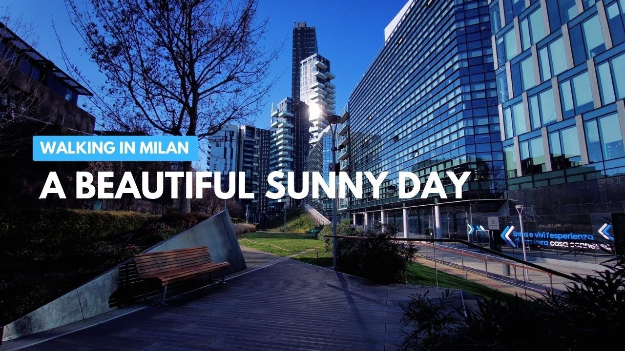 It's a BEAUTIFUL SUNNY day here in MILAN, great for a walk