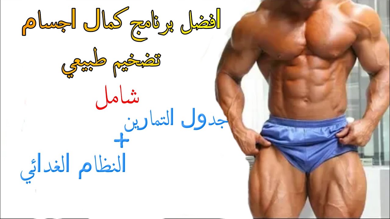 افضل جدول تمارين كمال الاجسام للمبتدئين مع برنامج غذائي لتضخيم العضلات