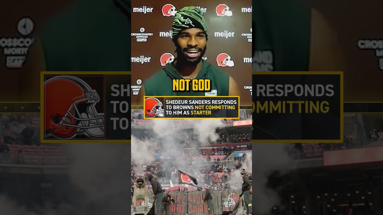 Shedeur Sanders Responds to Browns Not Committing to Him as Starter 👀🏈 