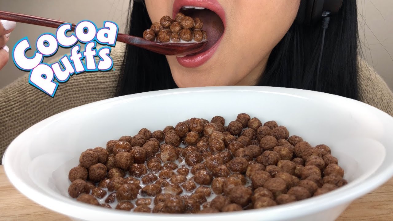 ASMR COCOA PUFFS CEREAL EXTREME CRUNCH EATING SOUNDS | ASMR Phan