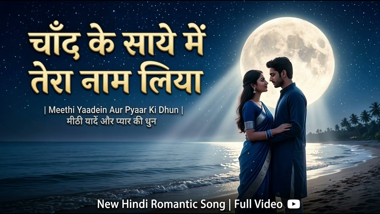 चाँद के साये में 🌙 | Old Hindi Romantic Song | 70s 80s Retro Love Song | Classic Style