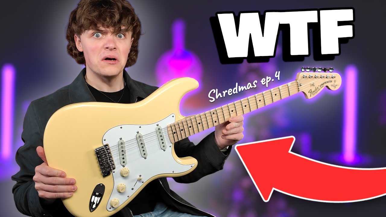 Фанат Gibson пробует гитару Fender Stratocaster от YJM!! (Раздача Shredmas, эпизод 4)