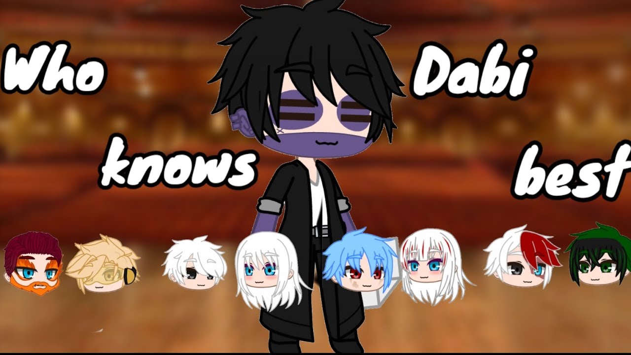 Who knows Dabi best? | mha | Gacha Club | Ft: Todoroki family ( I love drama) 