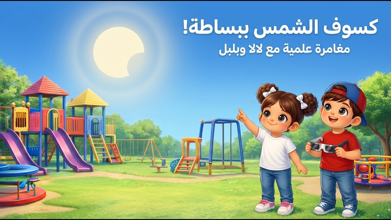 كسوف الشمس مع لالا وبلبل 🌑☀️