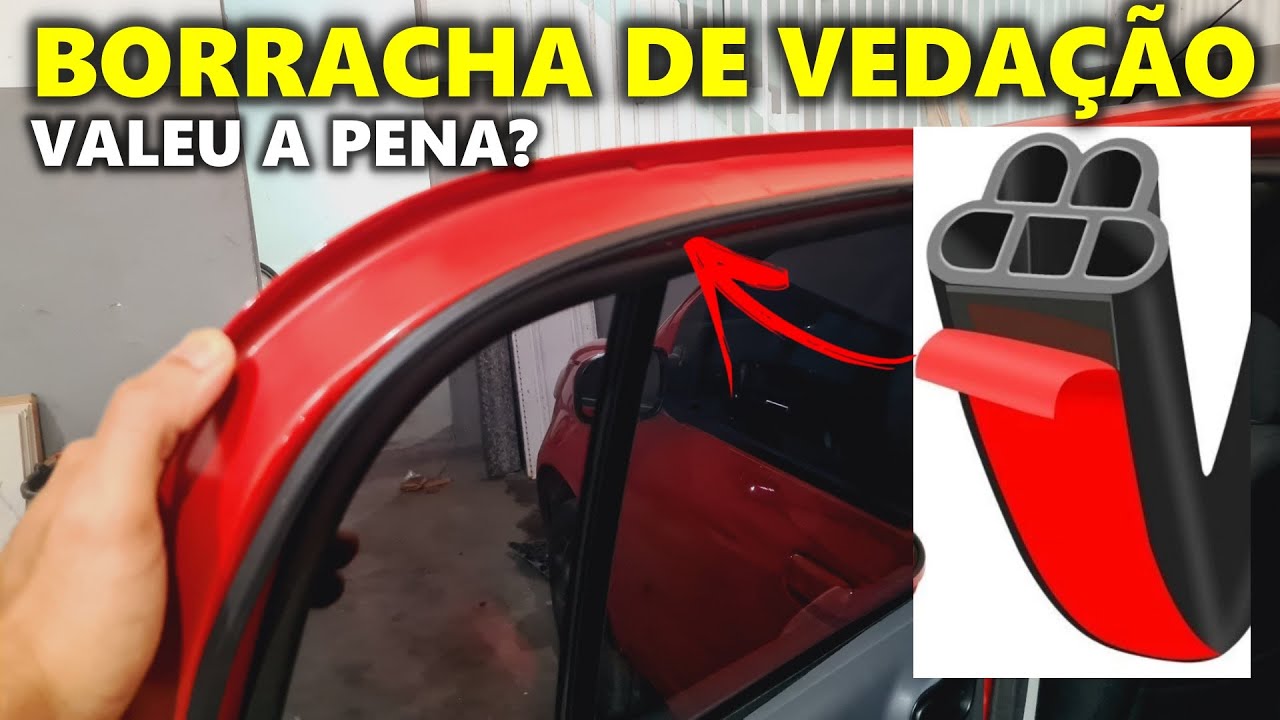 INSTALEI BORRACHA DE VEDAÇÃO NAS PORTAS DO UNO VIVACE!