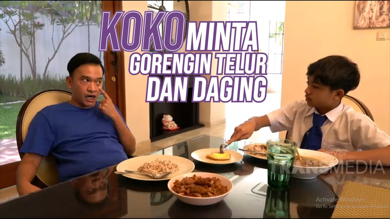 Koko Lagi Mau Makan Telur dan Daging, Langsung Request ke Ayah | DIARY THE ONSU (28/7/20) P3