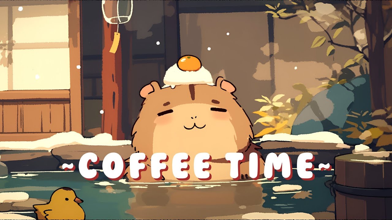 Capybara Chill Station - Calm Music for Focus & Study ~ Relaxing Vibes ~ 🦫 🍵 ✨