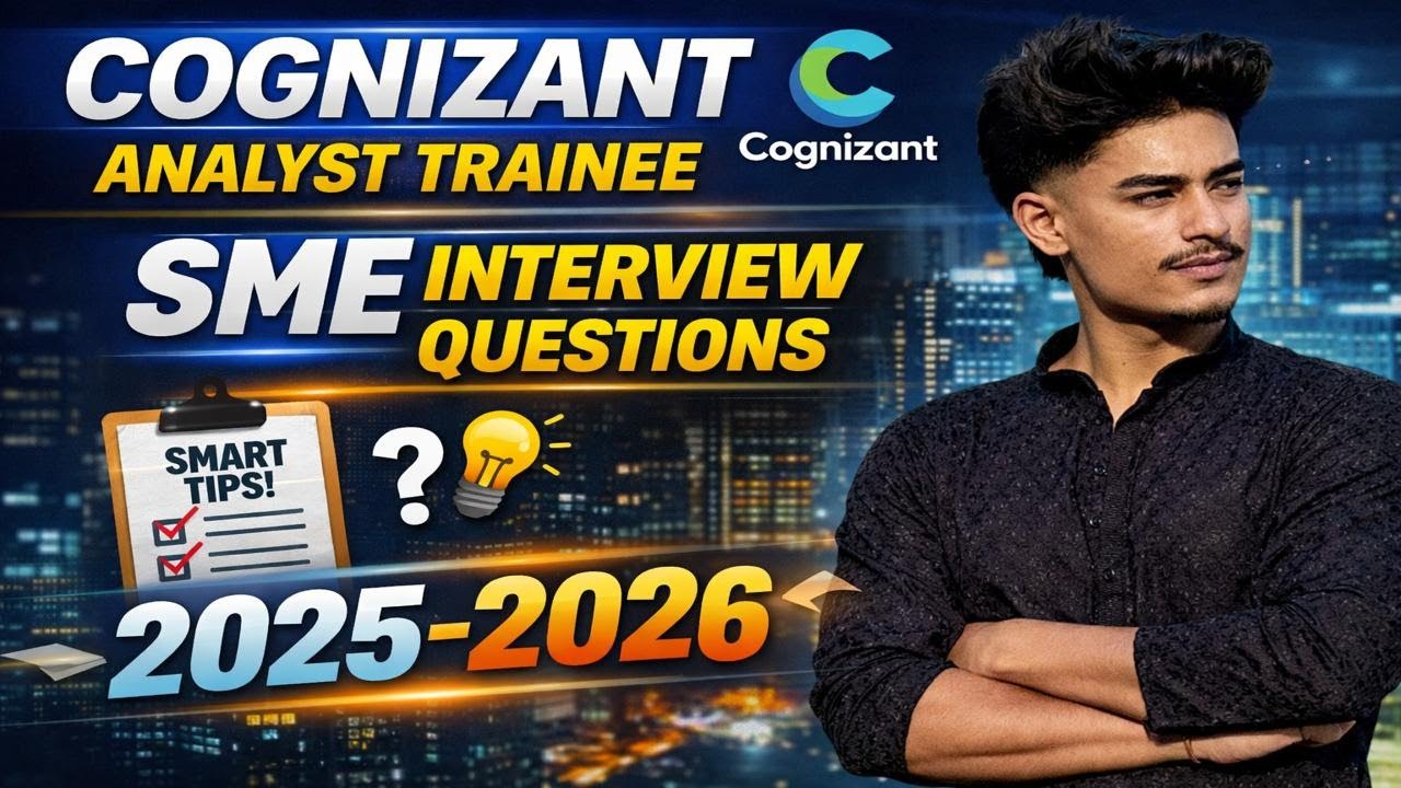 Cognizant Analyst Trainee SME Interview Experience | 2025-2026 | CTS Entry Level Tech Role | BCA/BSC