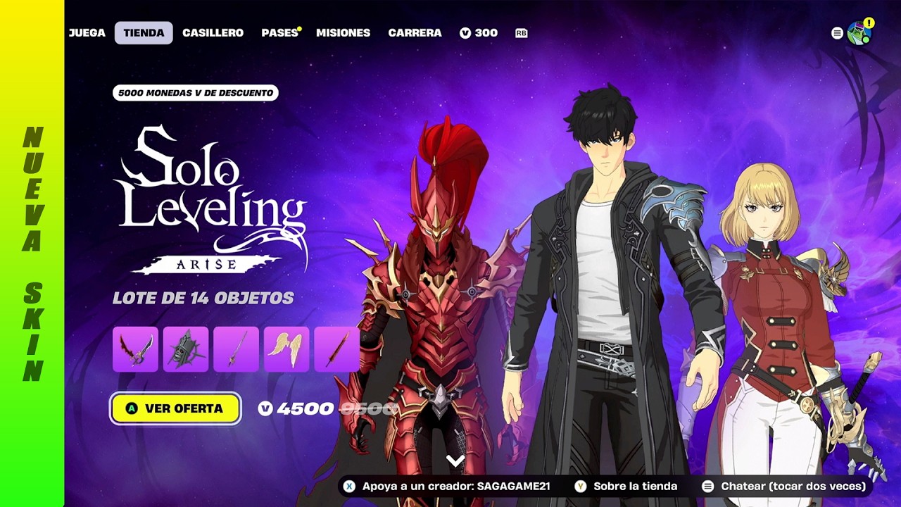 NUEVAS SKINS de SOLO LEVELING | NUEVA TIENDA de FORTNITE: 20 de FEBRERO 2026  🛒