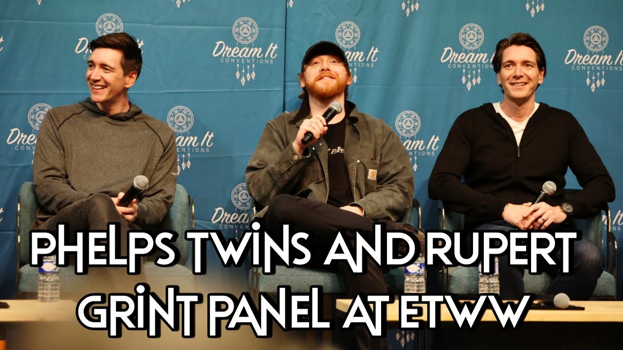 James & Oliver Phelps and Rupert Grint panel at Enter the Wizarding World, Paris