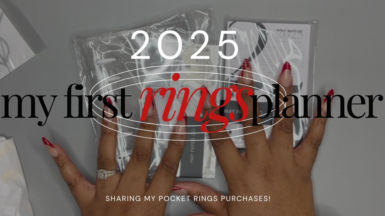 my first [pocket] rings planner! | getting my lineup ready... | 2025 planner