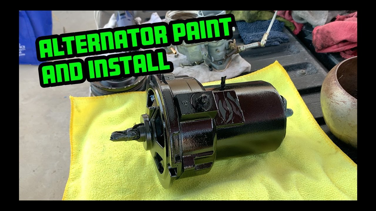 VW Alternator Paint, Install and Scat Fan Shroud Modification. Bus Revival Project | Episode 18