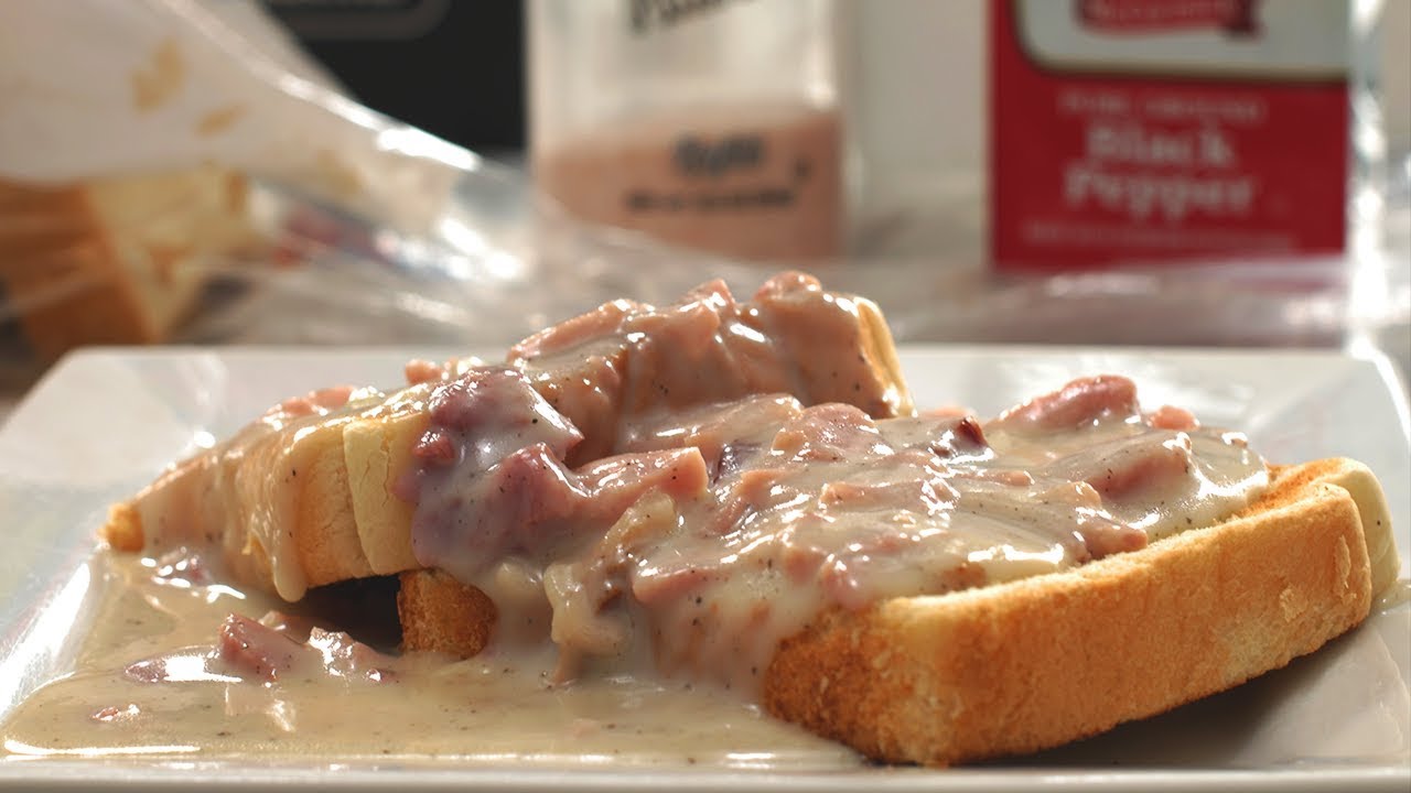 Classic Chipped Ham on Toast