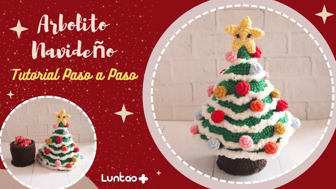 🎄🌟ARBOLITO NAVIDEÑO TEJIDO // TUTORIAL AMIGURUMI PASO A PASO🎄🌟