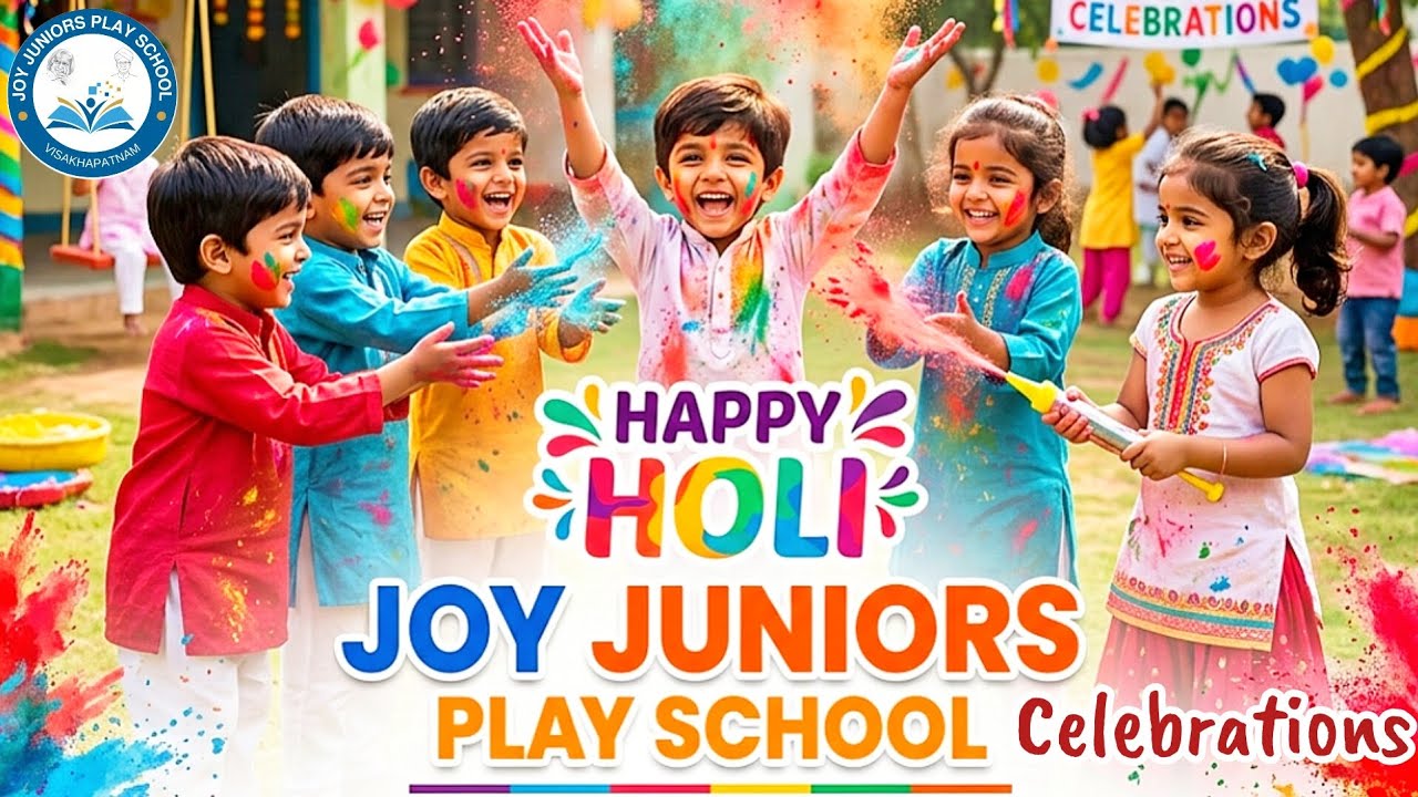 Joy juniors play school holi celebrations 2026