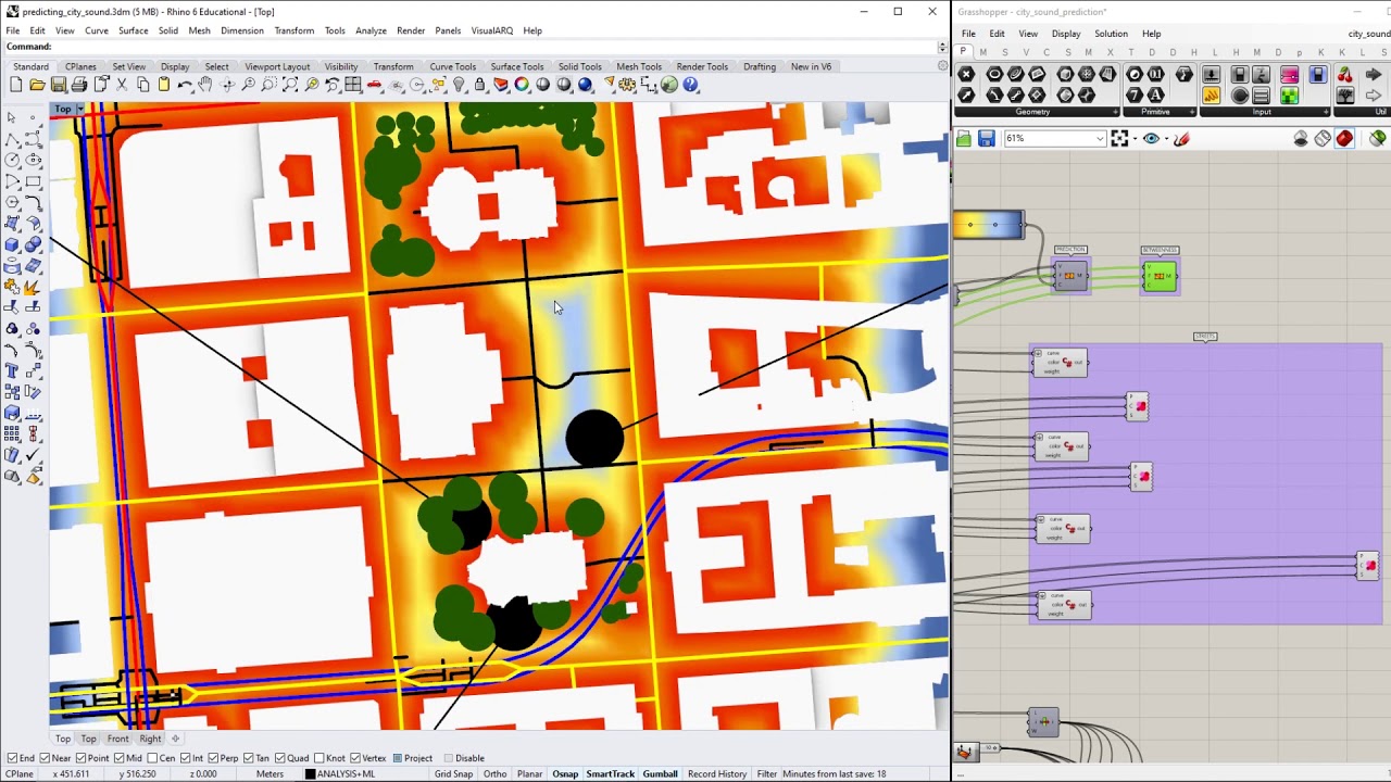 Predicting City Soundscape for Designers using Neural Network in Rhino Grasshopper and c#