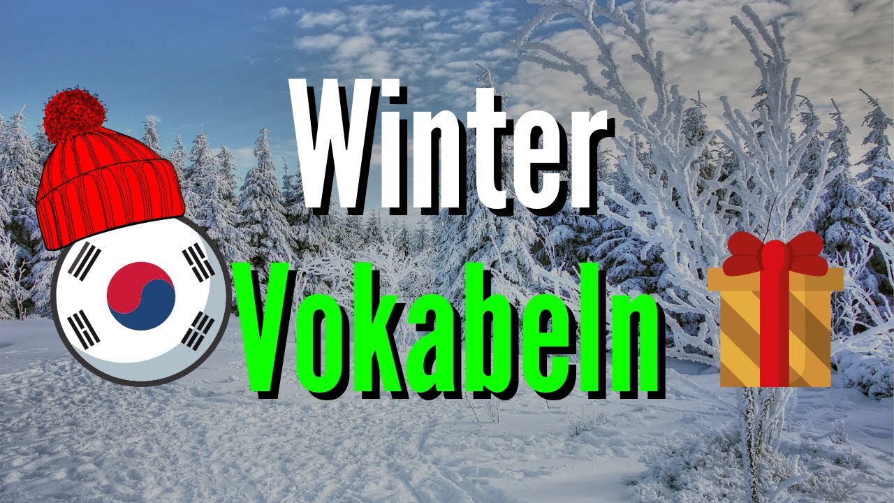 Koreanische Vokabeln lernen: Winter ☃️| Koreanisch für Anfänger