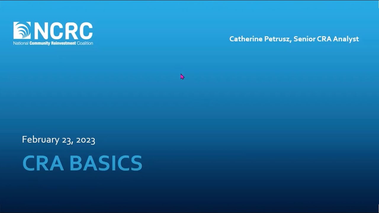 CRA Basics