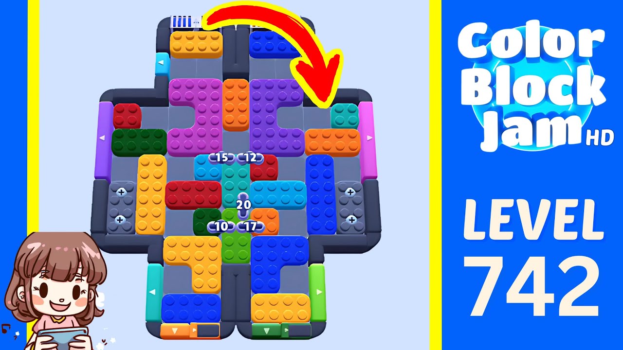 Color Block Jam Level 742 Solution Walkthrough