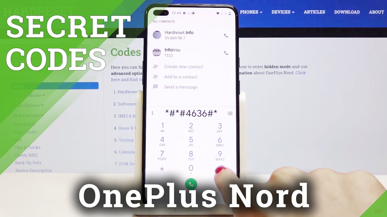 Secret Codes in OnePlus Nord – Hidden Modes / Secret Options