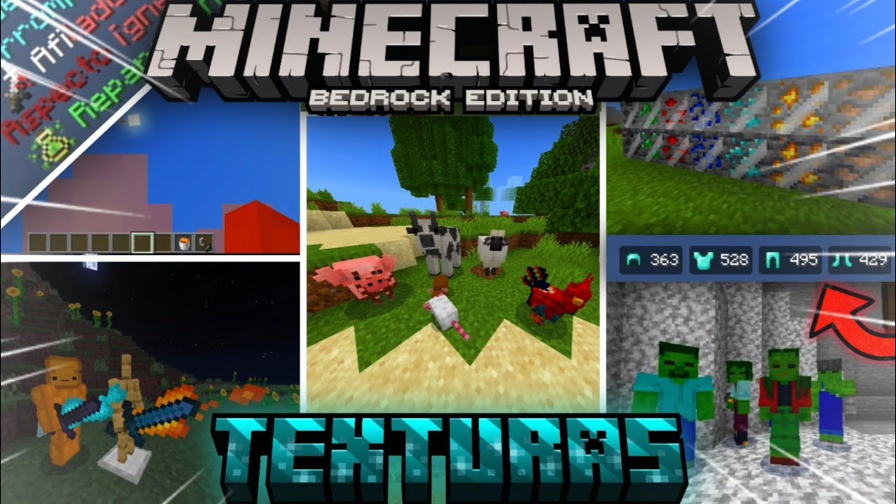 TOP +20 TEXTURAS PARA MINECRAFT  BEDROCK 1.21
