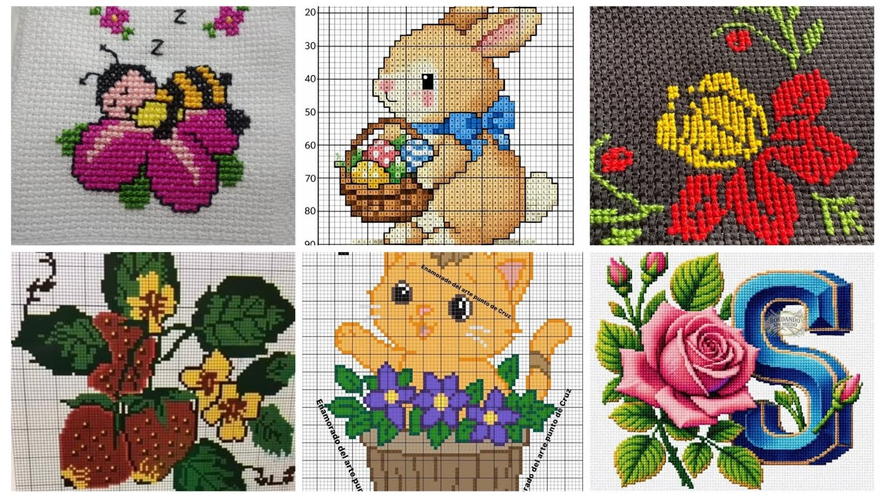 Creative Cross Stitch Embroidery Ideas | Elegant Pattern Collection