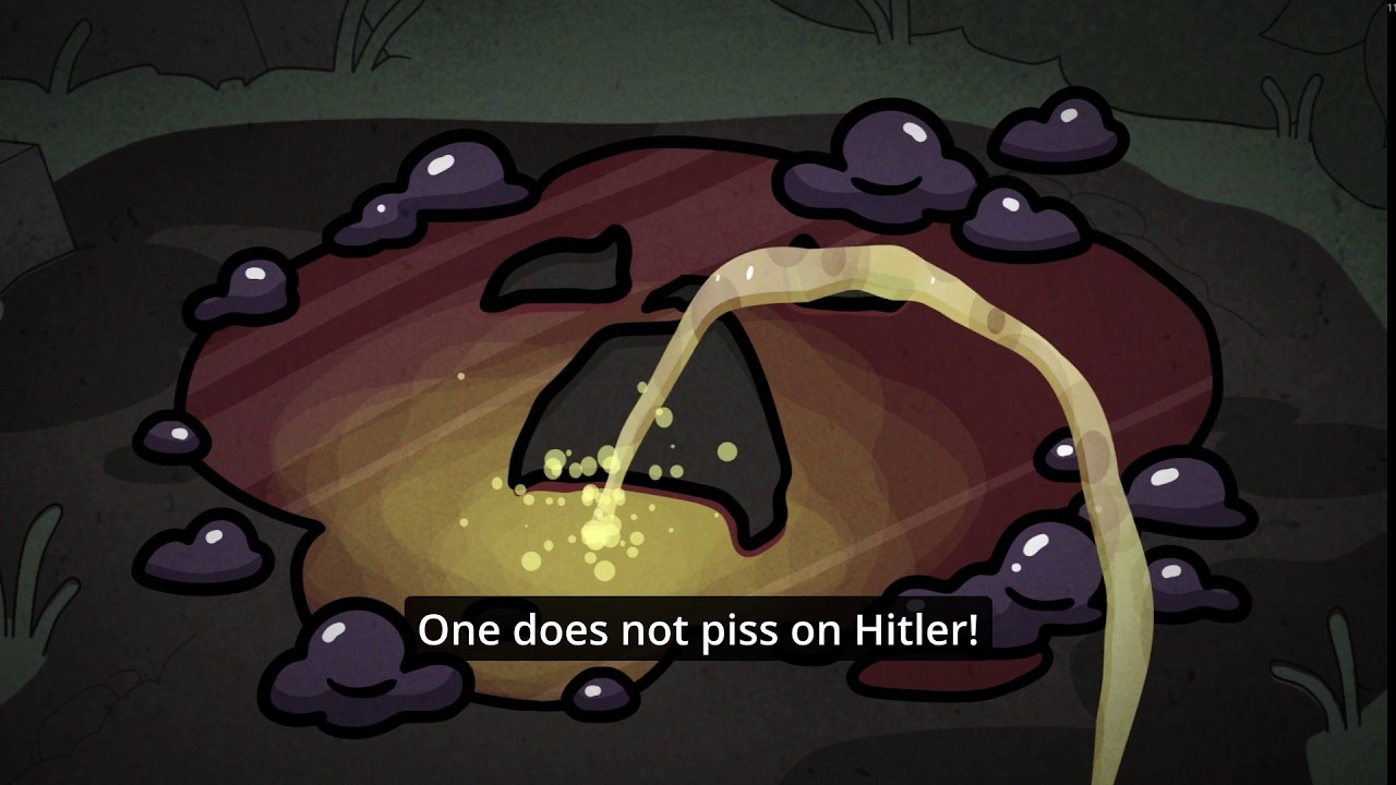 Mewgenics - Hitler III death cutscene and credits (ENGLISH SUBTITLES)