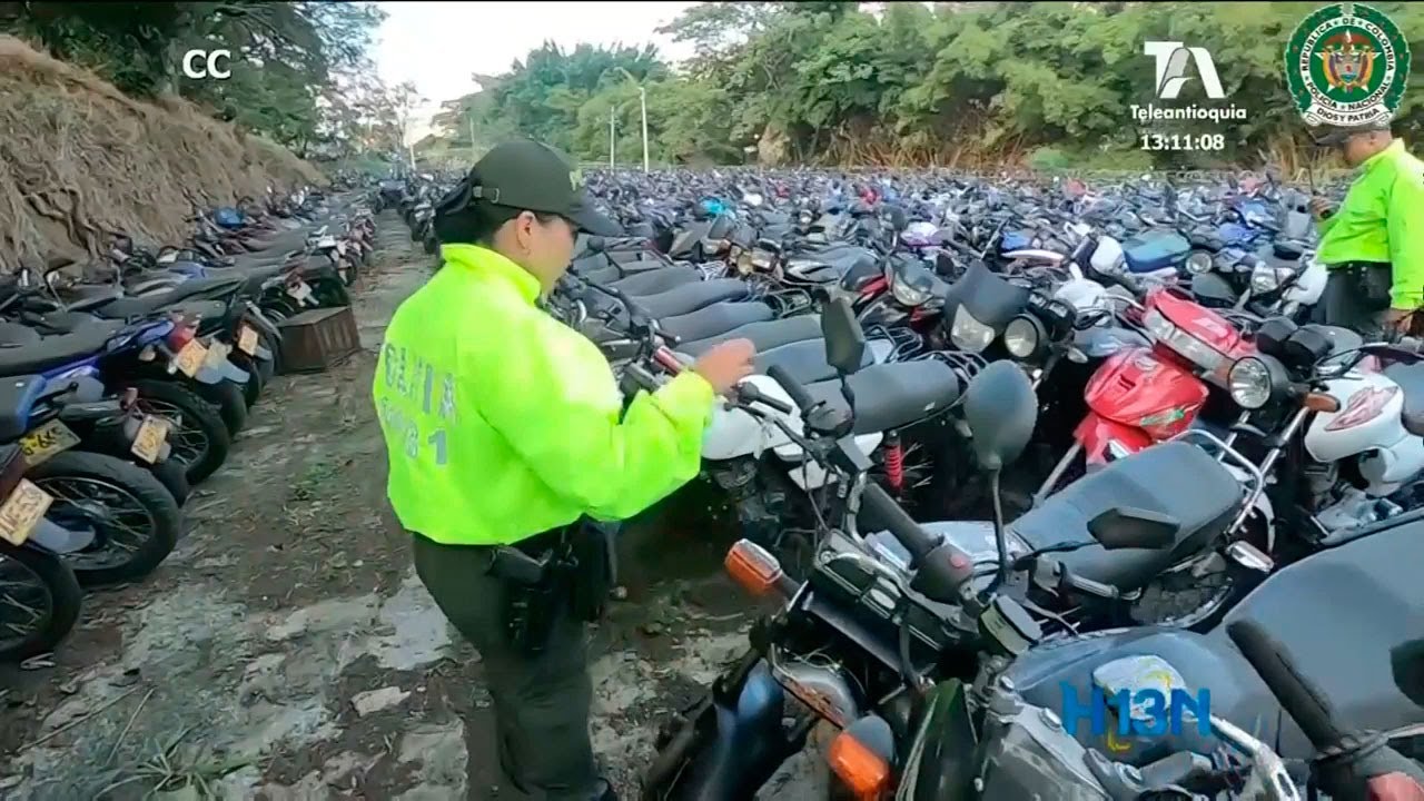 Motocicletas reportadas como robadas, en realidad estaban en los patios del tránsito