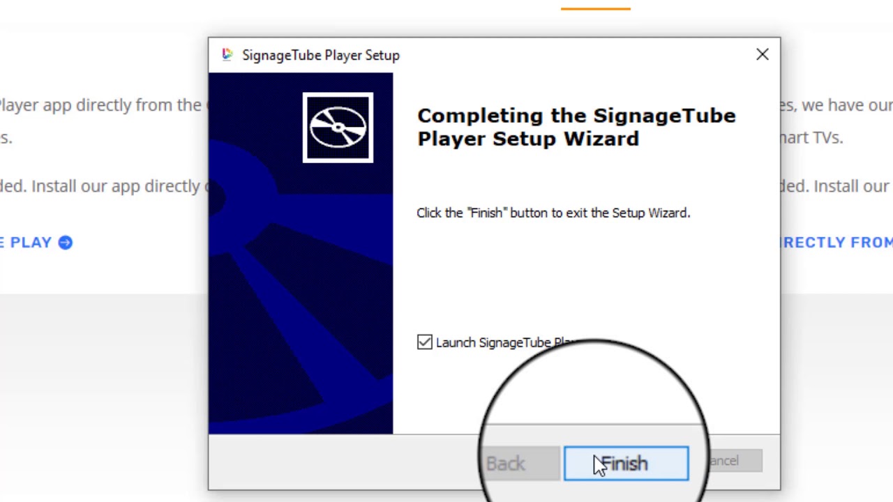 How to install digital signage player app on Windows?