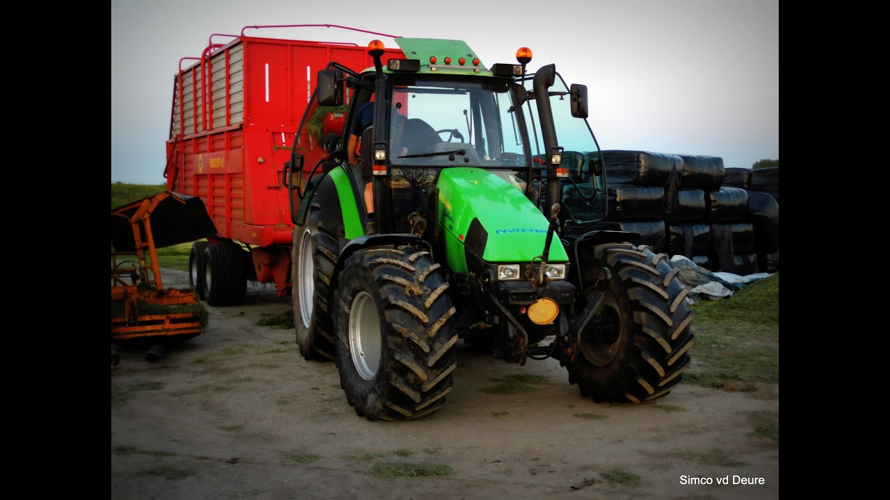 Deutz-Fahr Agrotron 106, 85, DX 4.31 | 1e snede inkuilen | [HD]