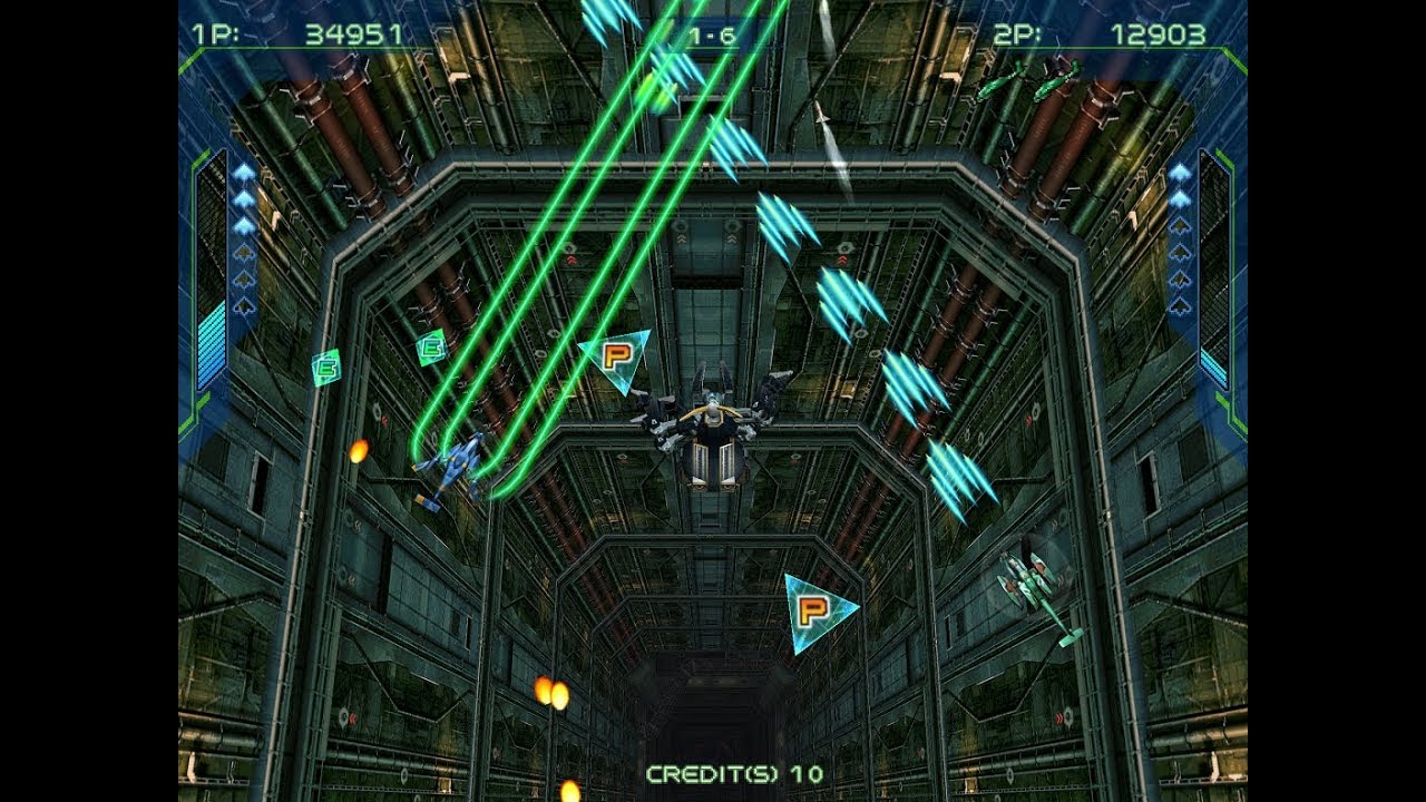Zero Gunner 2 arcade 2 player 60fps