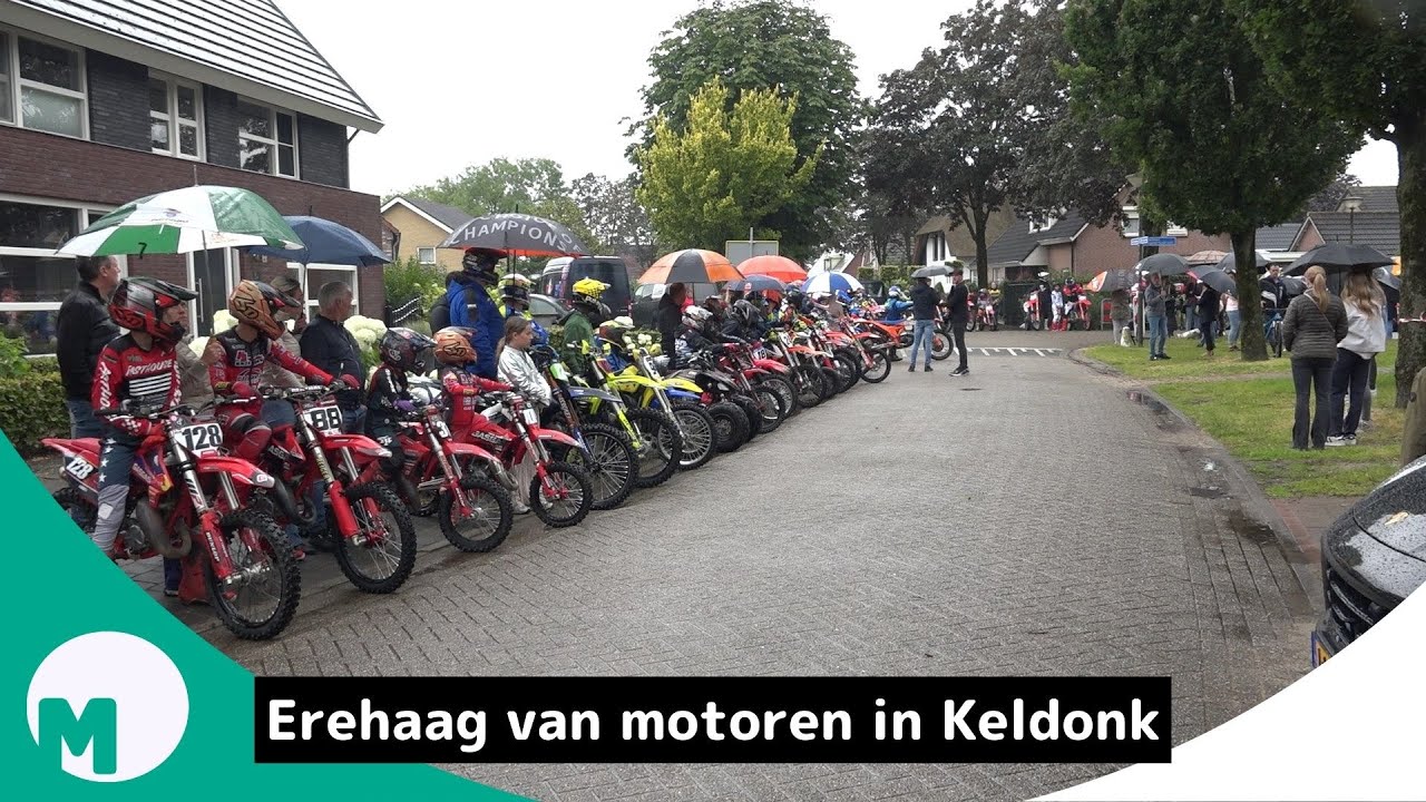 Motocrossers nemen afscheid van overleden jongen in Keldonk I Omroep Meierij