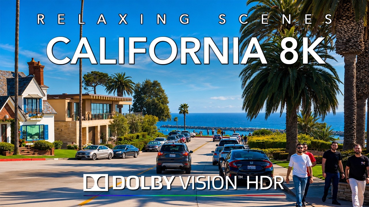 Driving Southern California's Most Beautiful Coastline 8K HDR Dolby Vision - Long Beach to San Diego