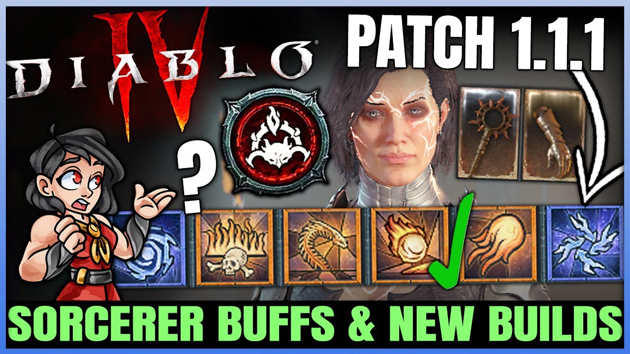 Diablo 4 - BIG Game Changing Sorcerer Buffs Breakdown - New Best Builds, Skills, Aspects & More!