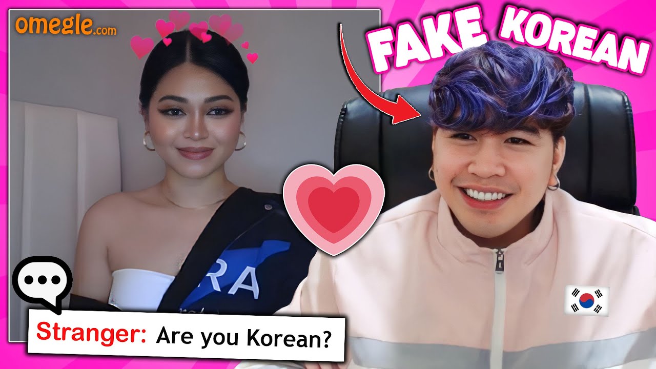 OMEGLE IS TOO EZ FOR KOREAN GUYS (Fake Korean PART 1) I Met a Supermodel!!!!