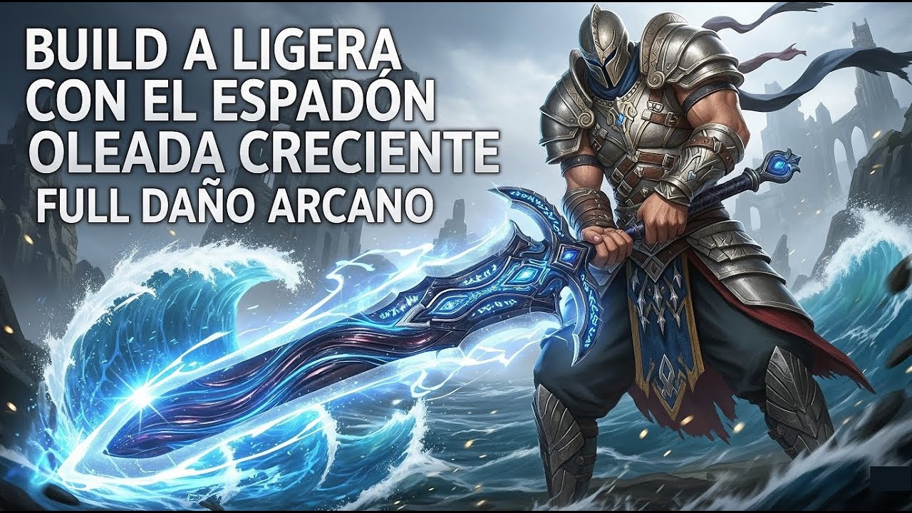 BUILD A LIGERA CON EL ESPADON OLEADA CRECIENTE FULL DAÑO ARCANO | NEW WORLD: AETERNUM