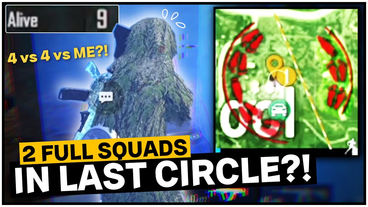 9 PLAYER SURVIVED IN LAST CIRCLE 😱 | LEGEND 1 vs 4 GAMEPLAY! | PUBG MOBILE