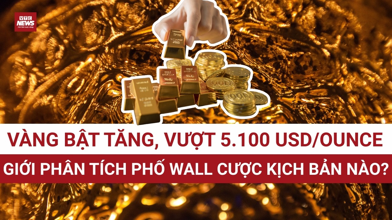 Vàng quay xe ngoạn mục, vượt mốc 5.100 USD – Chuyên gia nhận định sóng vàng mới hay bẫy nguy hiểm?