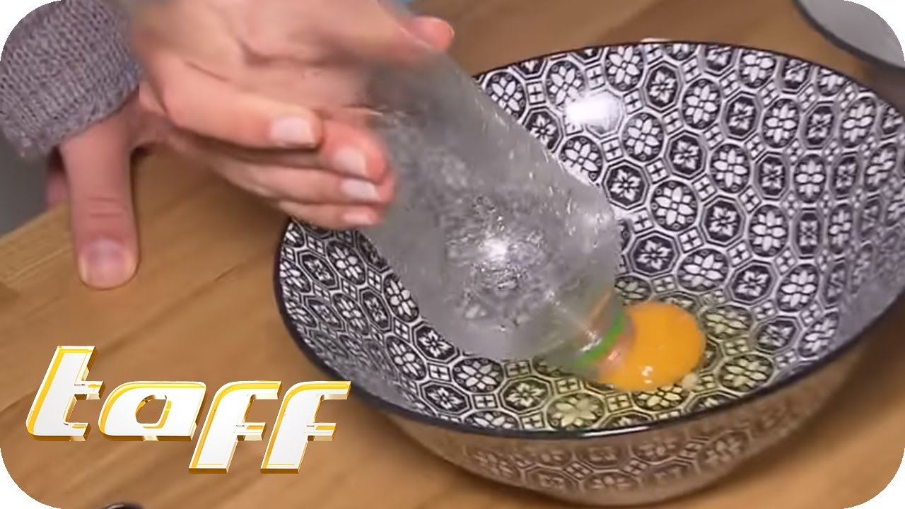 Lifehacks f&uuml;r den Alltag: EI mit PLASTIKFLASCHE TRENNEN?  | taff | ProSieben