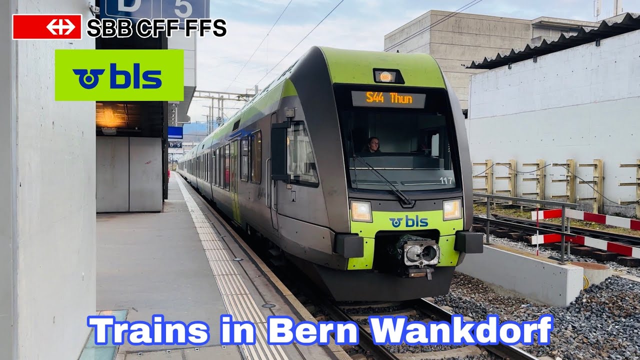 TRAINSPOTTING IN BERN! Lots of SBB and BLS Trains at Bern Wankdorf Station!