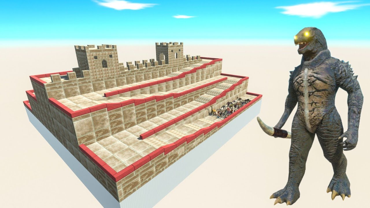 All Unit Escape From Godzilla Human - Animal Revolt Battle Simulator
