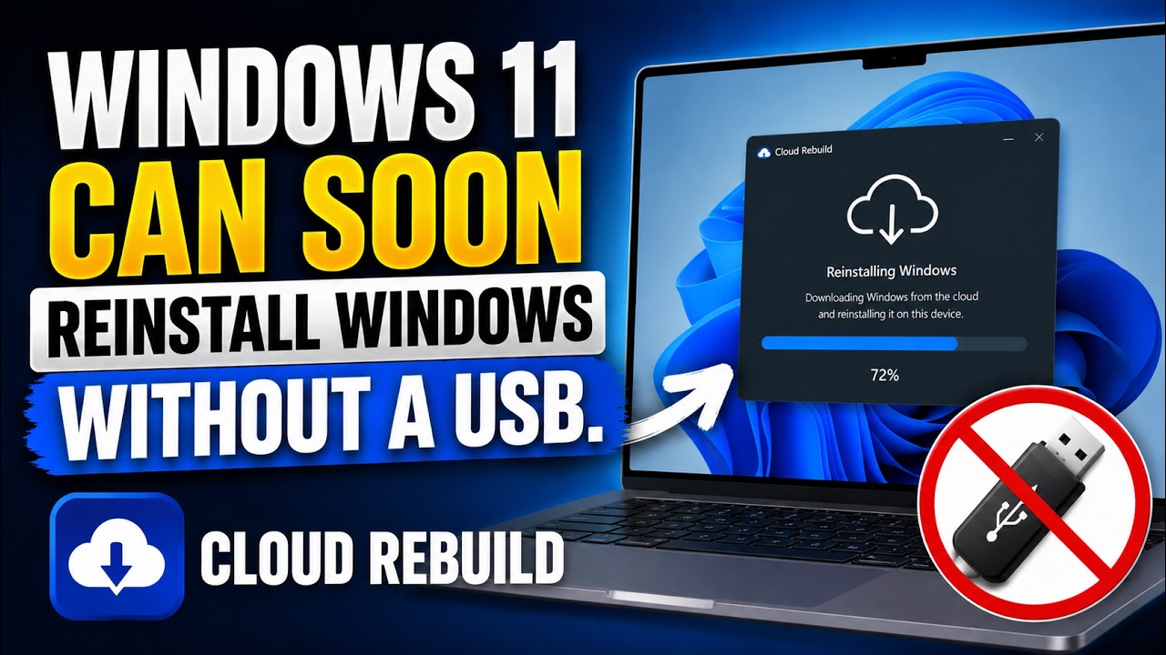 Windows 11 Can Soon Reinstall Windows Without A USB