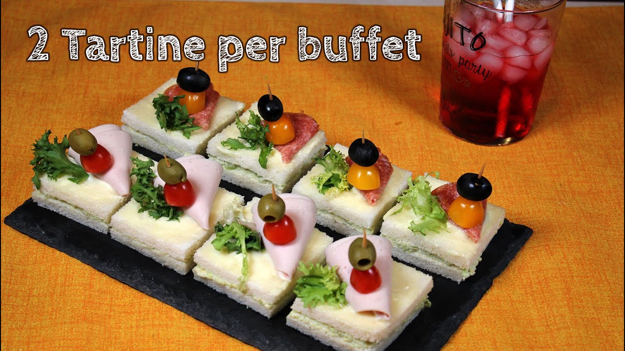 #tartine per buffet, 2 stuzzichini originali per aperitivi e feste, antipasti semplici e veloci.