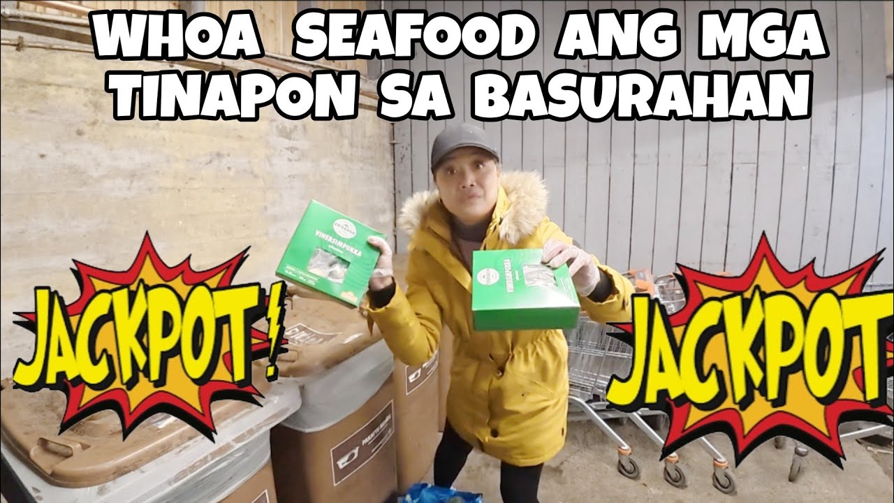 SEAFOOD OVERLOAD ANG BIGAY NI MISTER BIN | DUMPSTER DIVING IN FINLAND | THAI-FINNISH 
