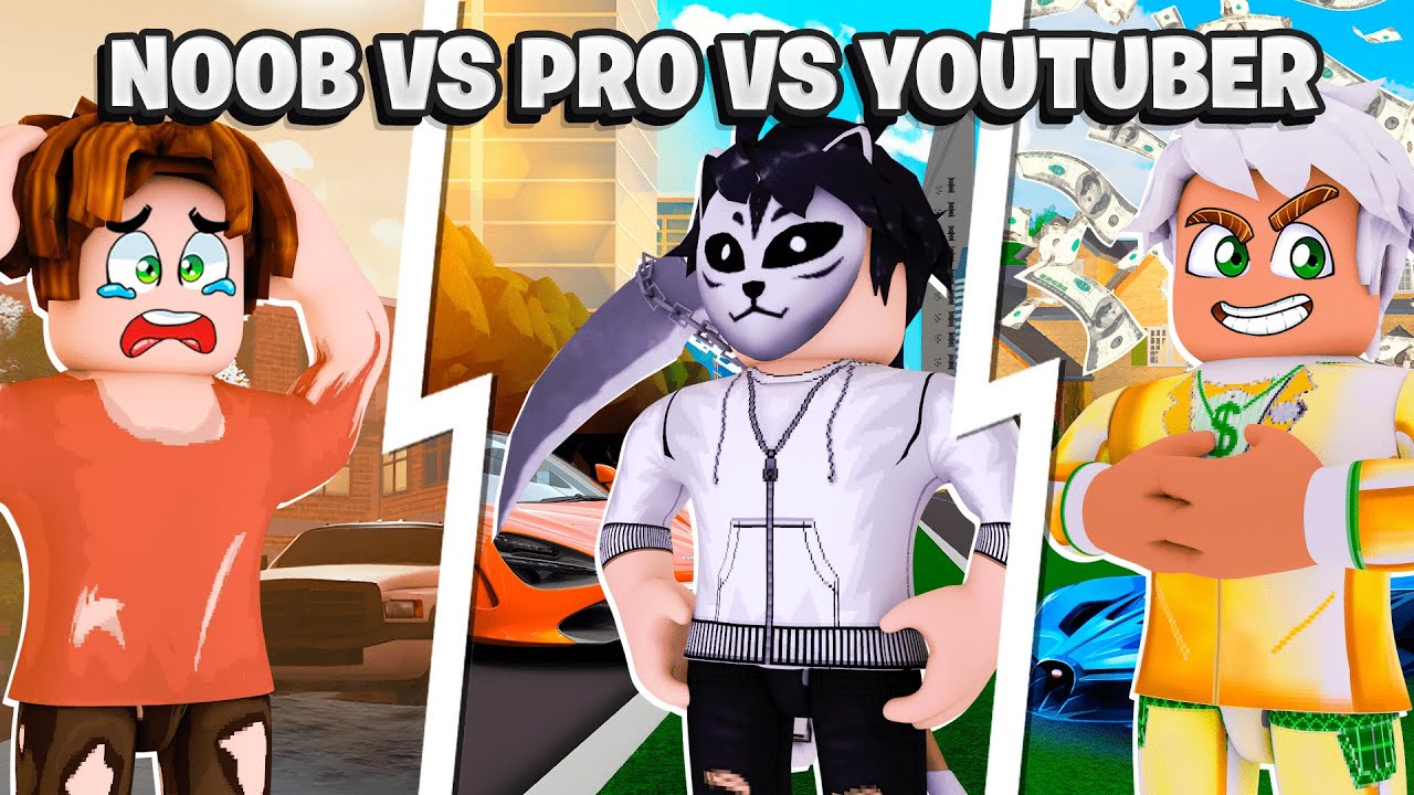 NOOB VS PRO VS YOUTUBER NO Car Dealership Tycoon (Roblox)